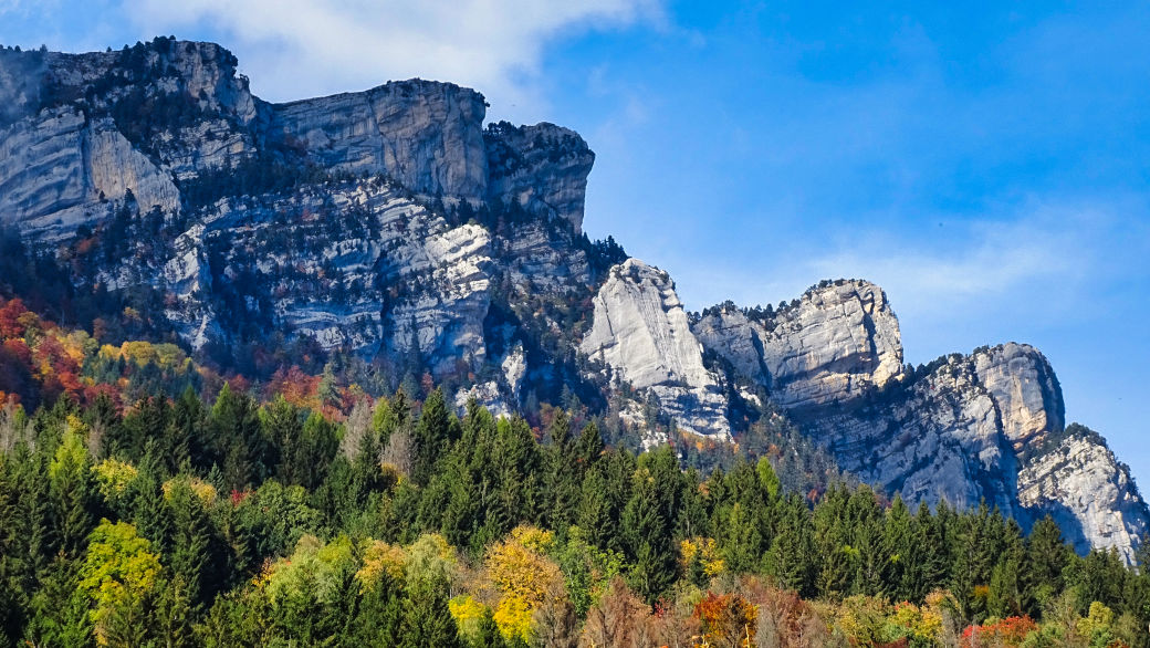 Les rochers de Belles Ombres et griffes de l'Ours paysages et panoramas de Chartreuse par BAW